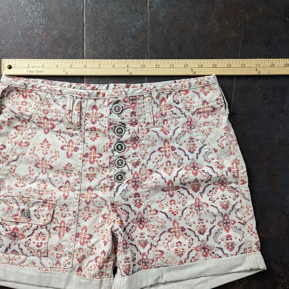 Anthropology Pilcro The Wanderer Floral Rose High-rise Shorts, Size 27 - Picture 8 of 11